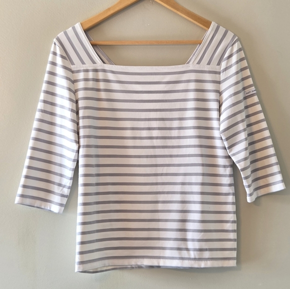 Saint James Nautical Casual Coastal Feminine Striped Top Size 8. - Picture 3 of 11